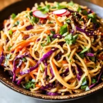 Asian Noodle Salad in Peanut Dressing