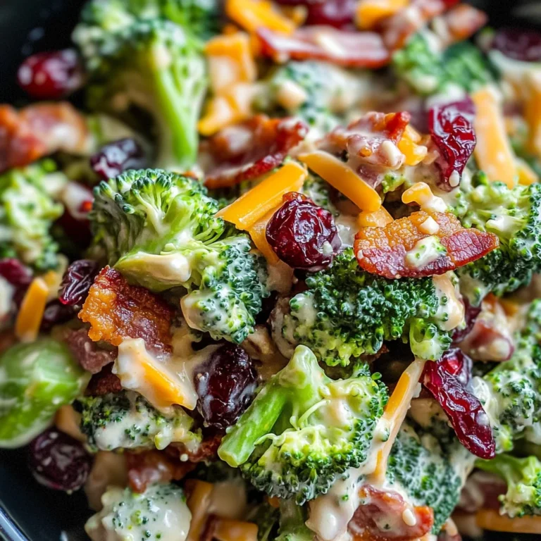 Broccoli Salad with Turkey Bacon Recipe