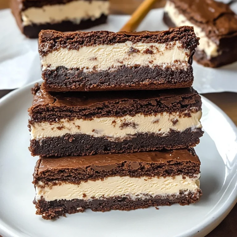 Brownie Ice Cream Sandwiches