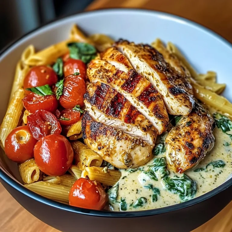 Cajun Chicken Pasta Bowl With Creamy Spinach Sauce