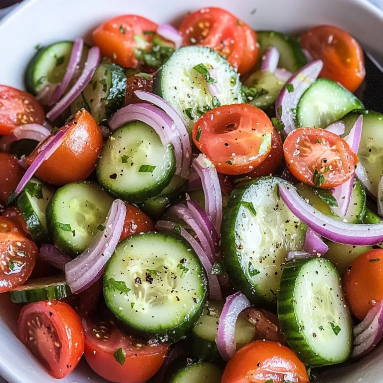 Cucumber Tomato Salad