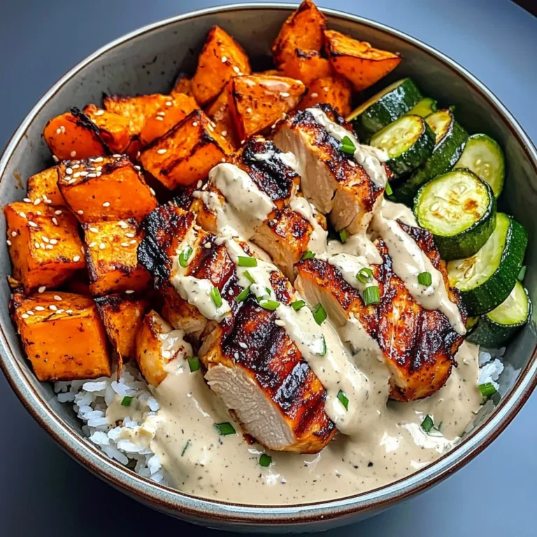 Grilled Chicken Bowl With Sweet Potatoes