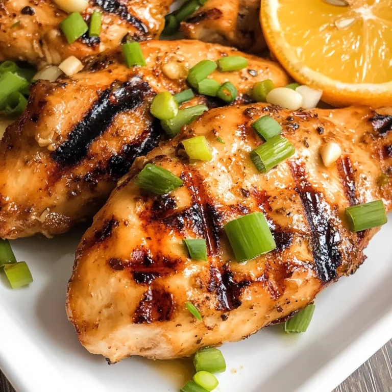 Grilled Citrus Garlic Chicken