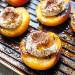 Grilled Peaches with Cinnamon Honey Ricotta