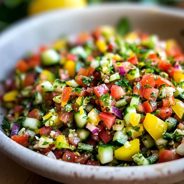 Israeli Salad Recipe