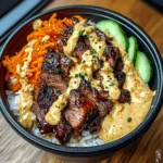 Korean Bbq Beef Bowls With Spicy Mayo & Scrambled Eggs