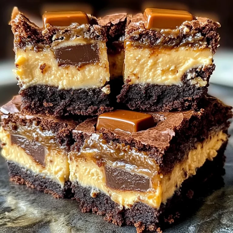 Milky Way Caramel Cheesecake Brownies