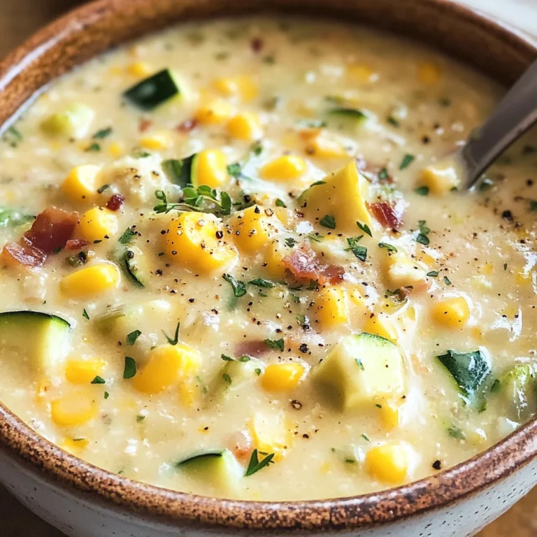 Summer Corn and Zucchini Chowder Recipe