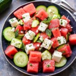 Watermelon Cucumber Salad Recipe