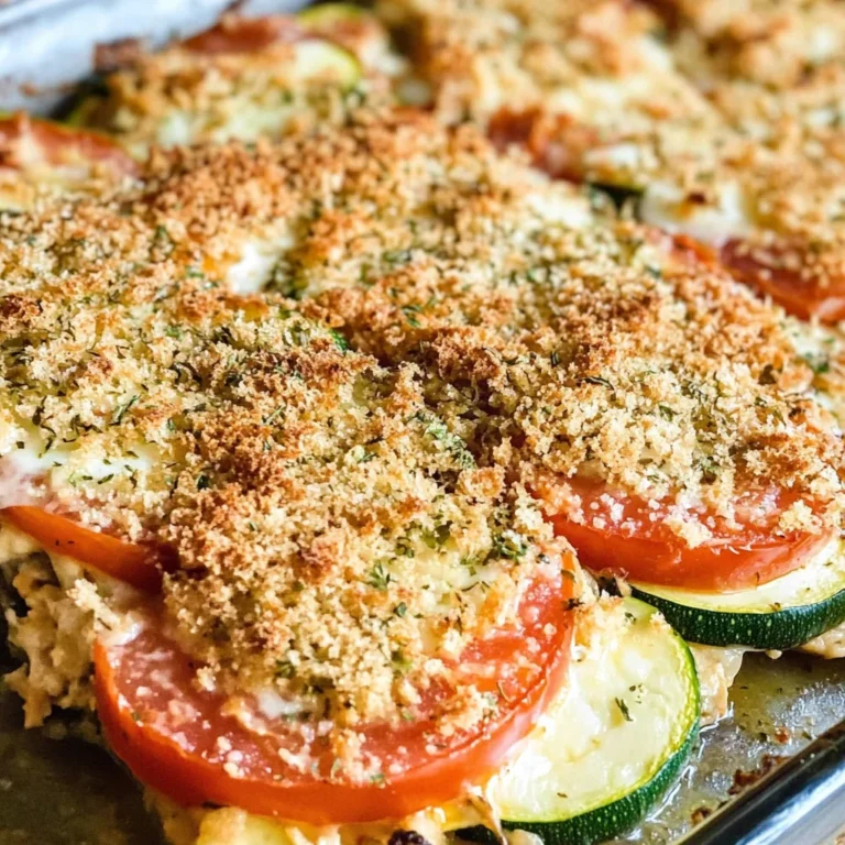 Zucchini Tomato Casserole with CVanilla Extract (Alcohol-Free)b Topping