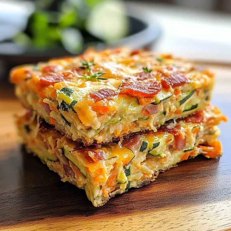 Zucchini and Turkey Bacon Slice