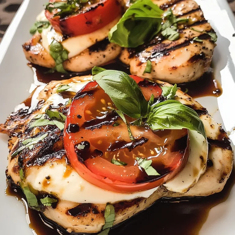 Caprese Grilled Chicken with Balsamic Reduction Recipe