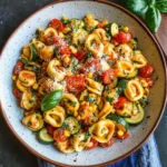 Cheese Tortellini with Summer Veggies