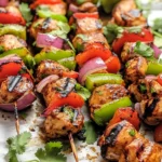 Fajita Chicken Kebabs