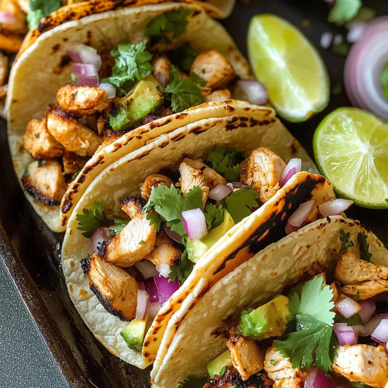 Grilled Chicken Street Tacos