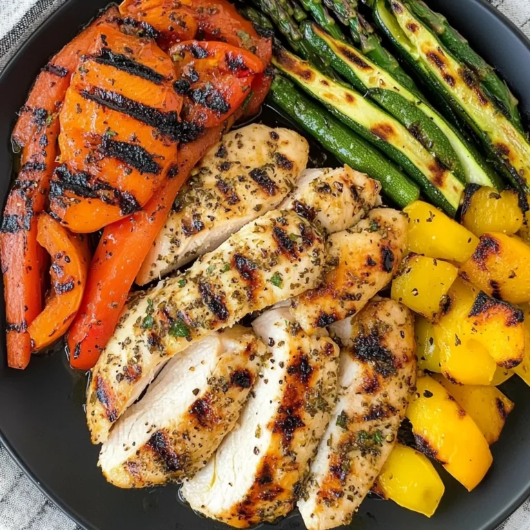 Grilled Garlic and Herb Chicken and Veggies