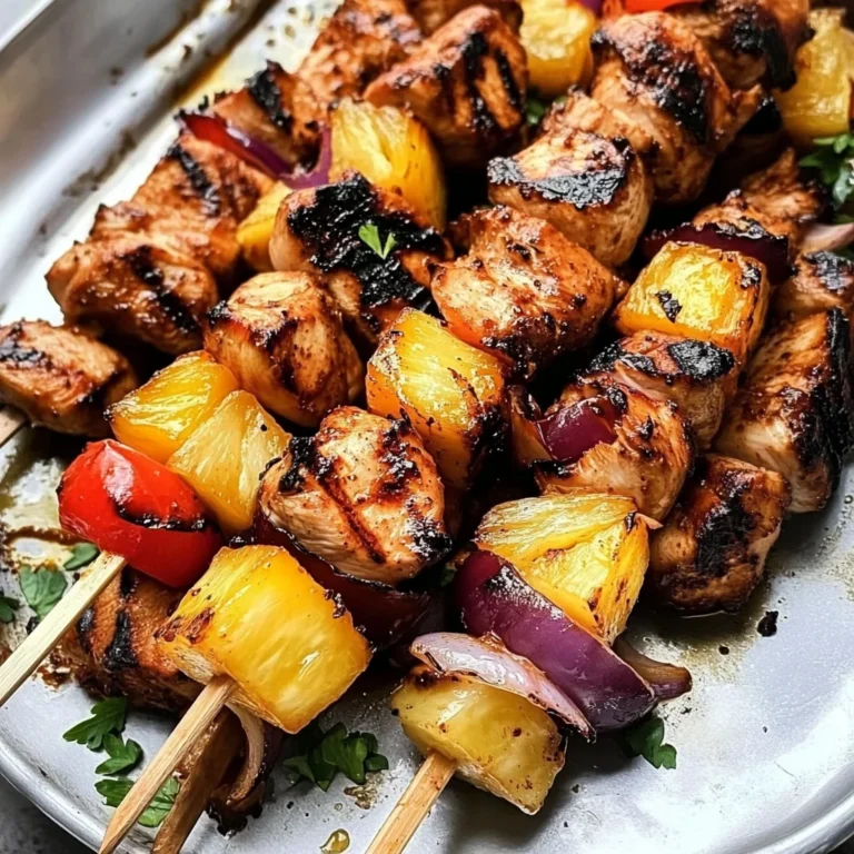 Hawaiian Chicken Skewers