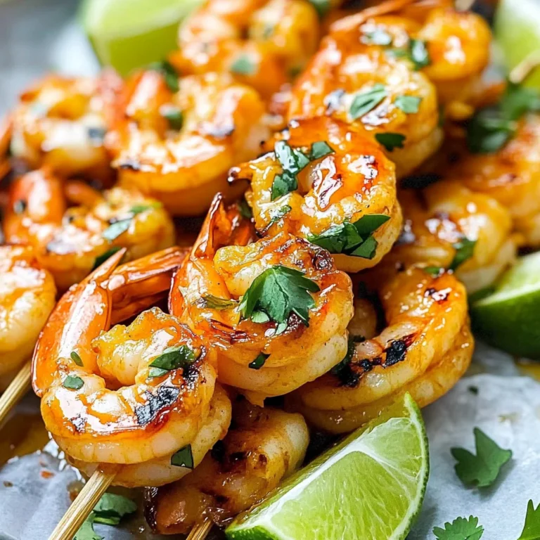 Honey Sriracha Shrimp Kebab Recipe