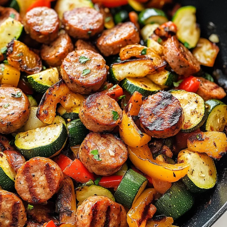 Skillet Sausage and Zucchini
