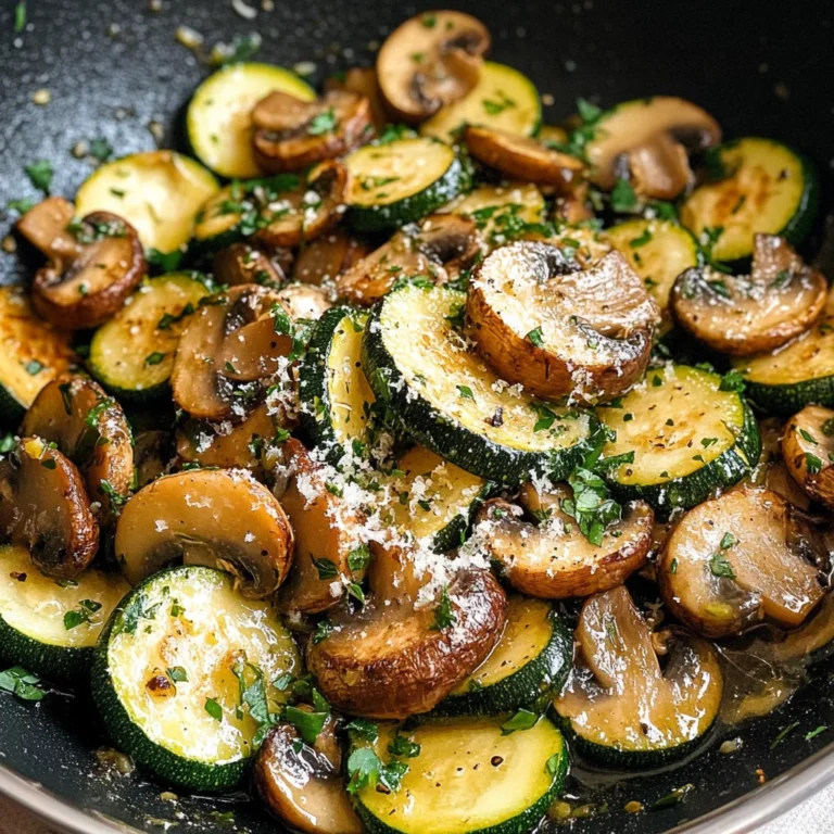Skillet Zucchini and Mushrooms
