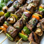 Steak Kabobs with Garlic Butter