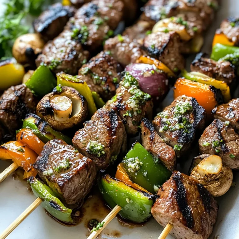 Steak Kabobs with Garlic Butter