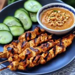Thai Chicken Sate with Peanut Sauce