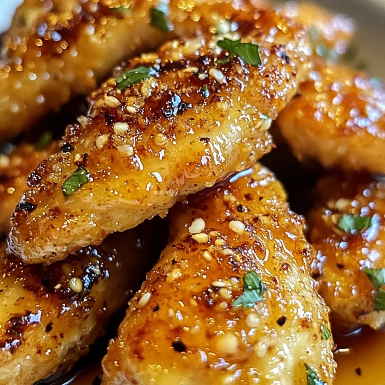 Air Fryer Honey Butter Garlic Chicken Tenders Recipe