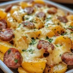 Cheesy Ranch Potatoes and Smoked Sausage