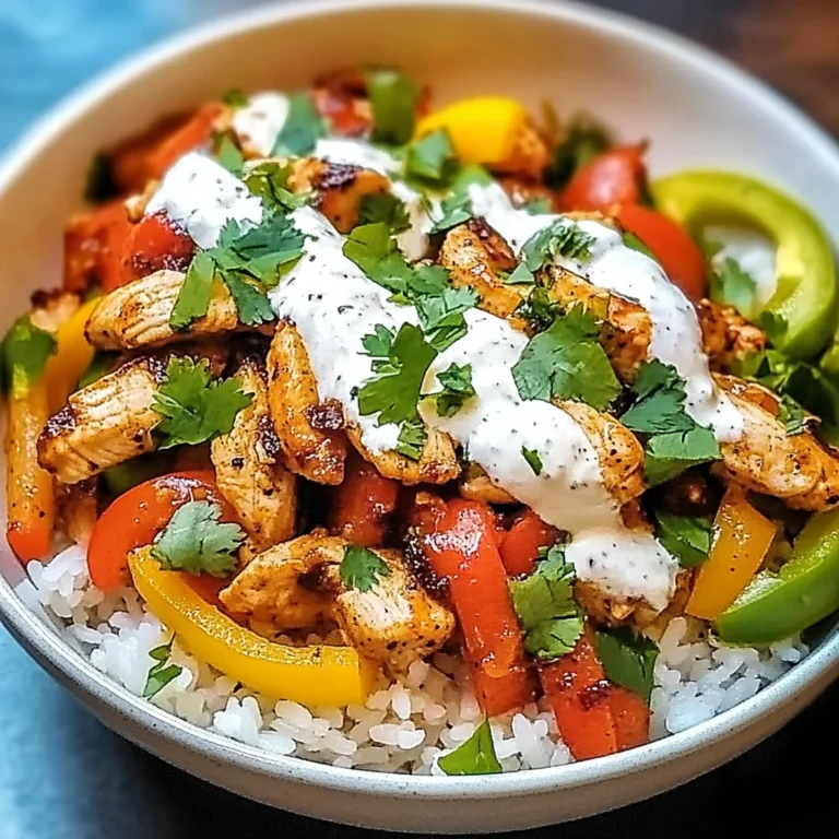 Chicken Fajita Rice Bowls