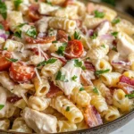 Chicken Turkey Bacon Ranch Pasta Salad