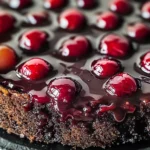 Chocolate Cherry Upside Down Cake
