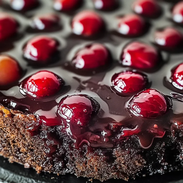 Chocolate Cherry Upside Down Cake