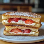 Fried Strawberry Cheesecake Sandwiches