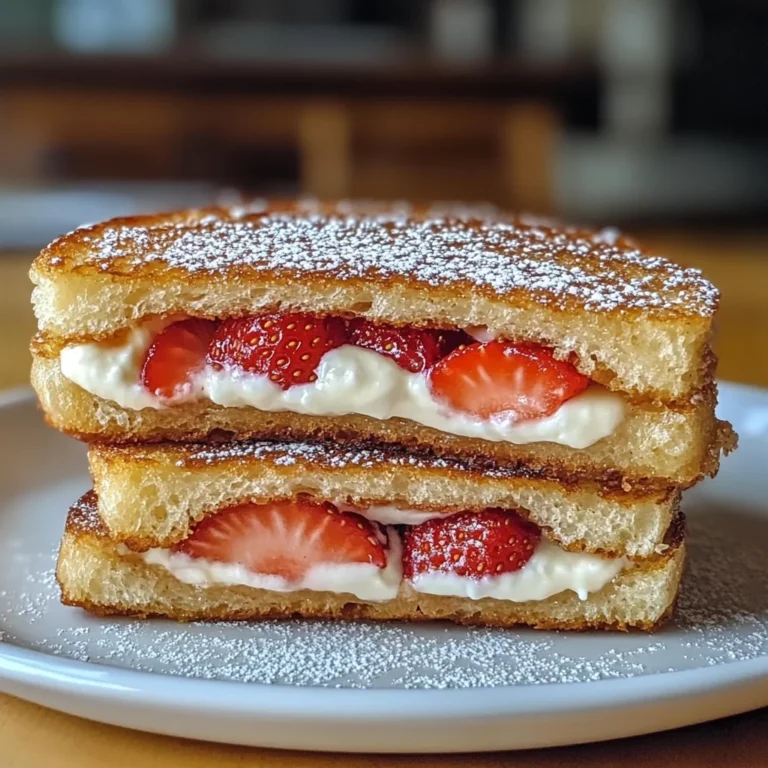 Fried Strawberry Cheesecake Sandwiches