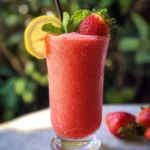Frozen strawberry lemonade