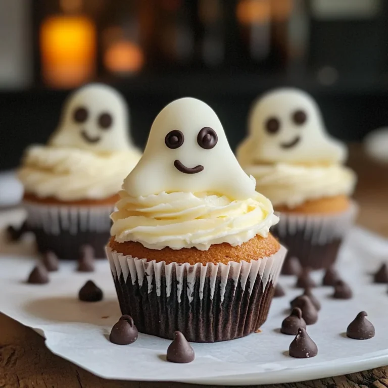 Halloween Cupcakes: Ghost Cupcakes