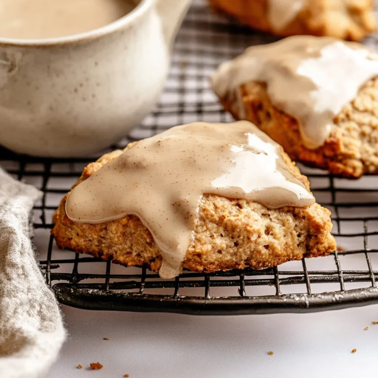 Homemade Chai Scones with Maple Chai Glaze