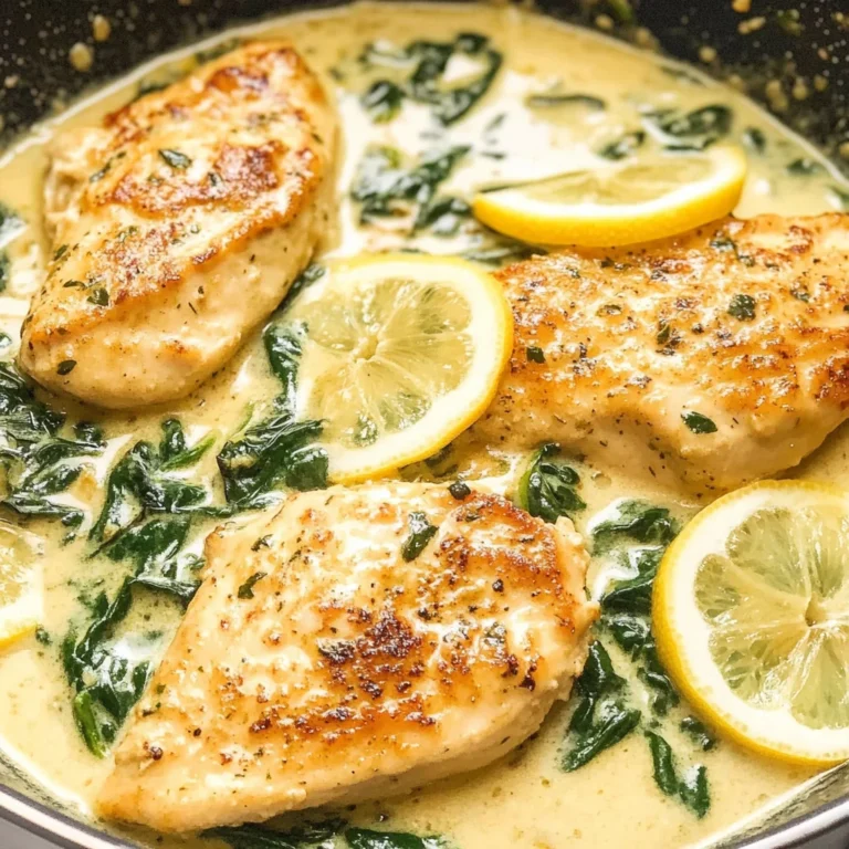 Lemon Parmesan Spinach Chicken