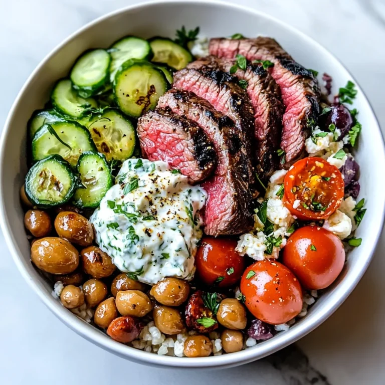 Mediterranean Steak Bowl Recipe