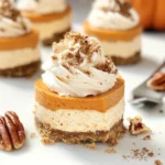 No Bake Pumpkin Mini Cheesecakes