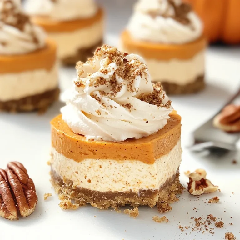 No Bake Pumpkin Mini Cheesecakes