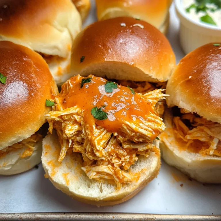 Spicy Buffalo Chicken Sliders