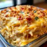 Spicy Southern Cheesy Chicken Spaghetti Casserole