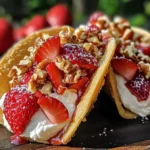 Strawberry Crunch Cheesecake Tacos