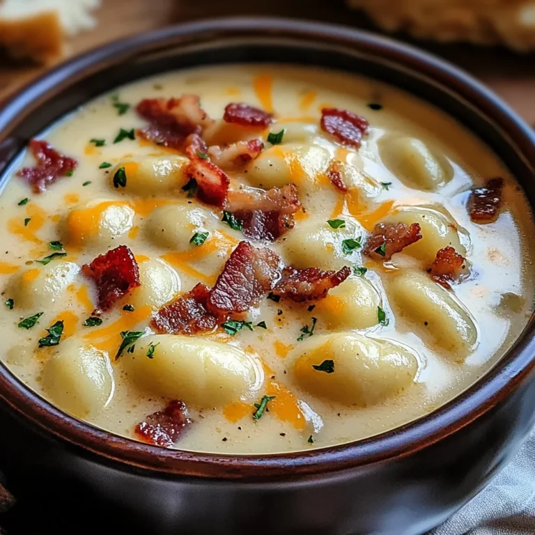 Turkey Bacon Cheddar Gnocchi Soup – A Rich and Creamy Comfort Meal