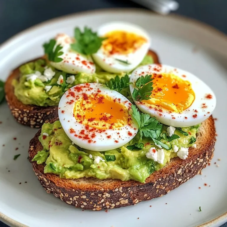 Avocado Cottage Toasts with Soft-Boiled Eggs & Paprika