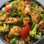 Chicken Veggie Rice Stir-Fry