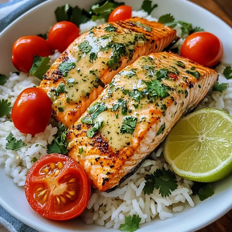 Coconut Lime Salmon with Jasmine Rice