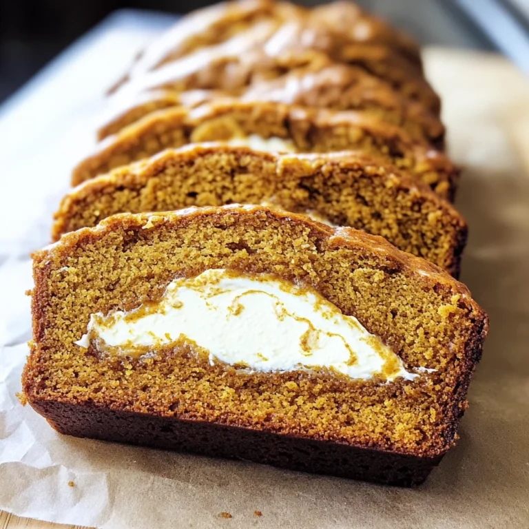Cream Cheese-Filled Pumpkin Bread